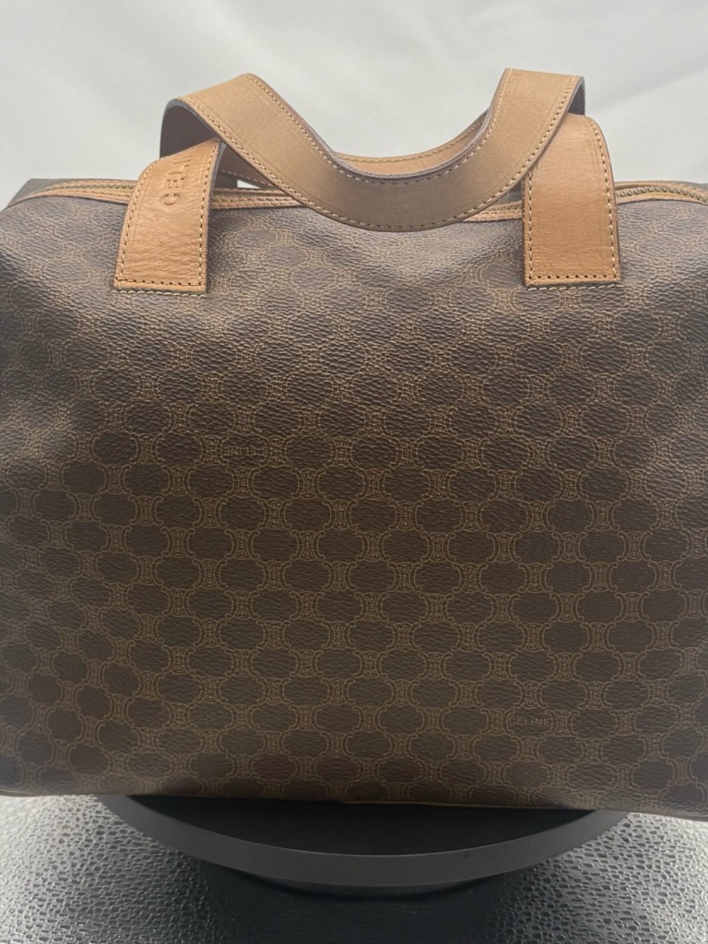 Celine Macadam Monogram Boston Bag
